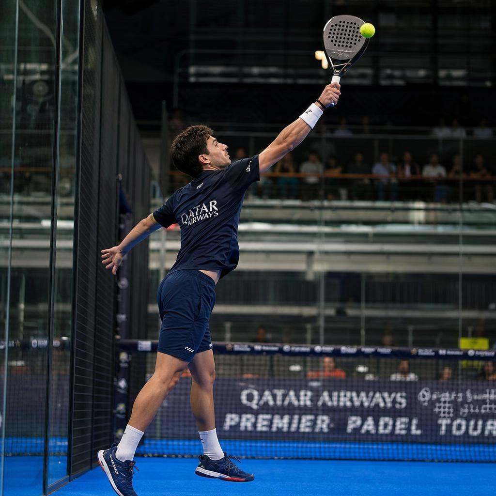 Bandeja padel shot example